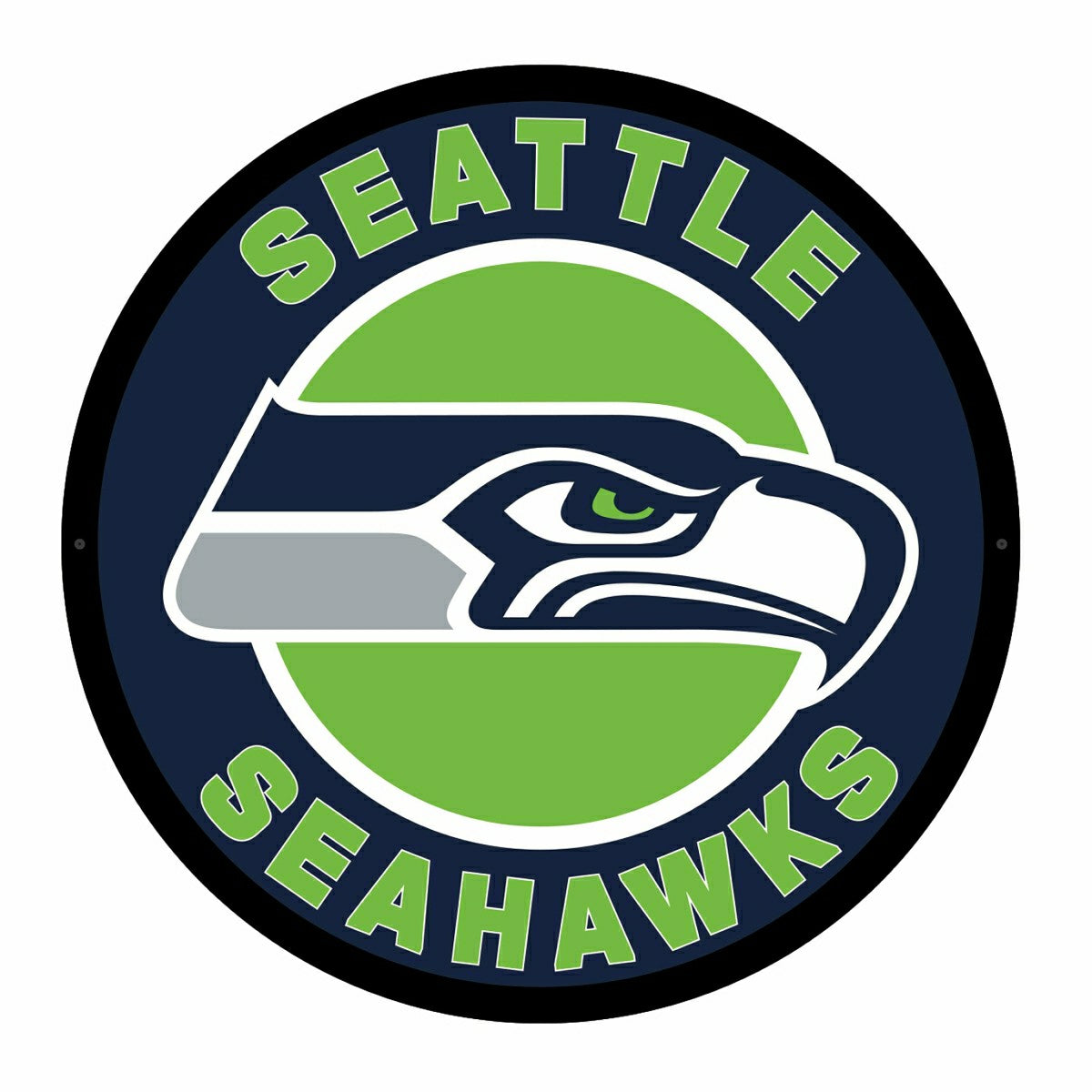 LED Wall Decor, Round, Seattle Seahawks