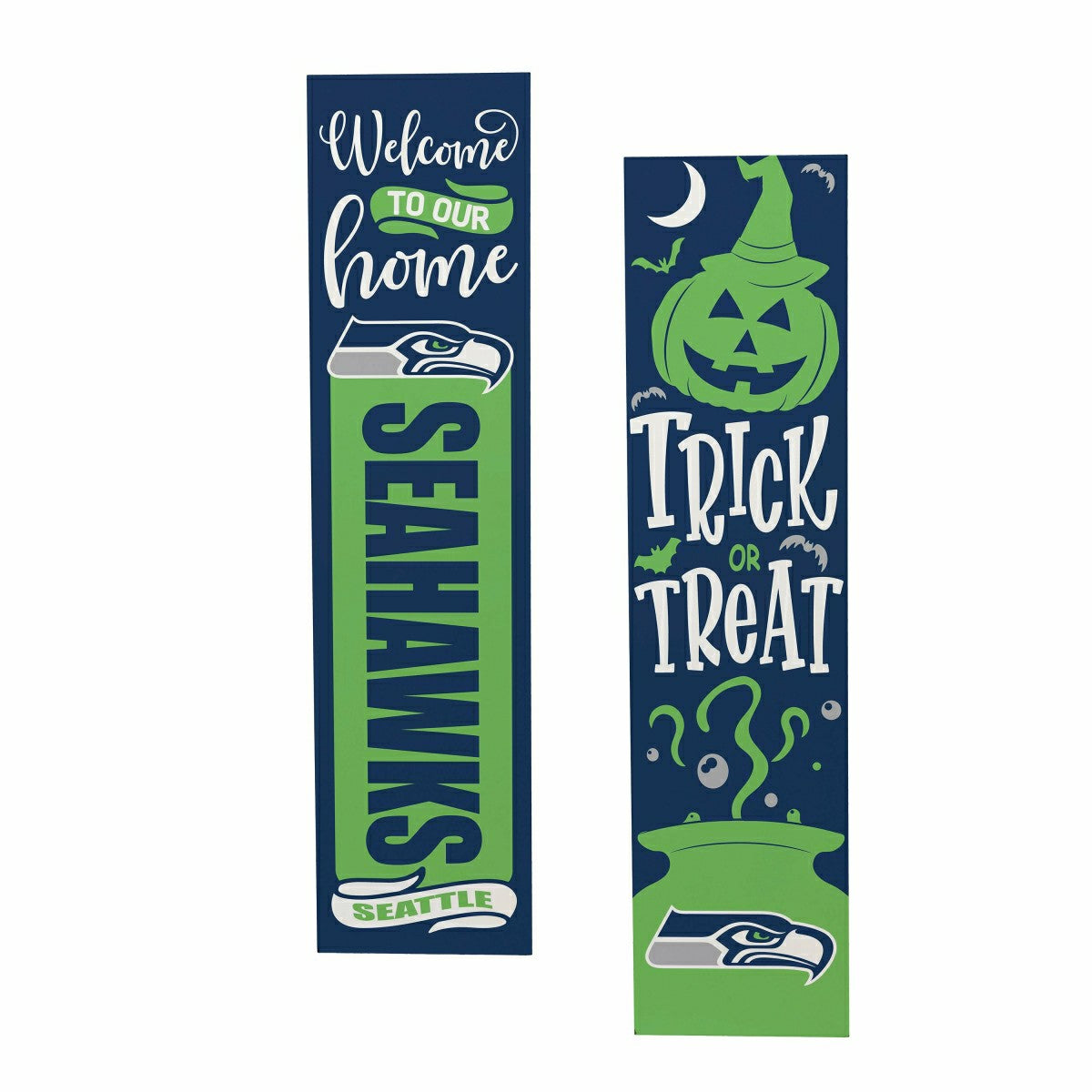 47" Double Sided Leaner, Seattle Seahawks, Halloween