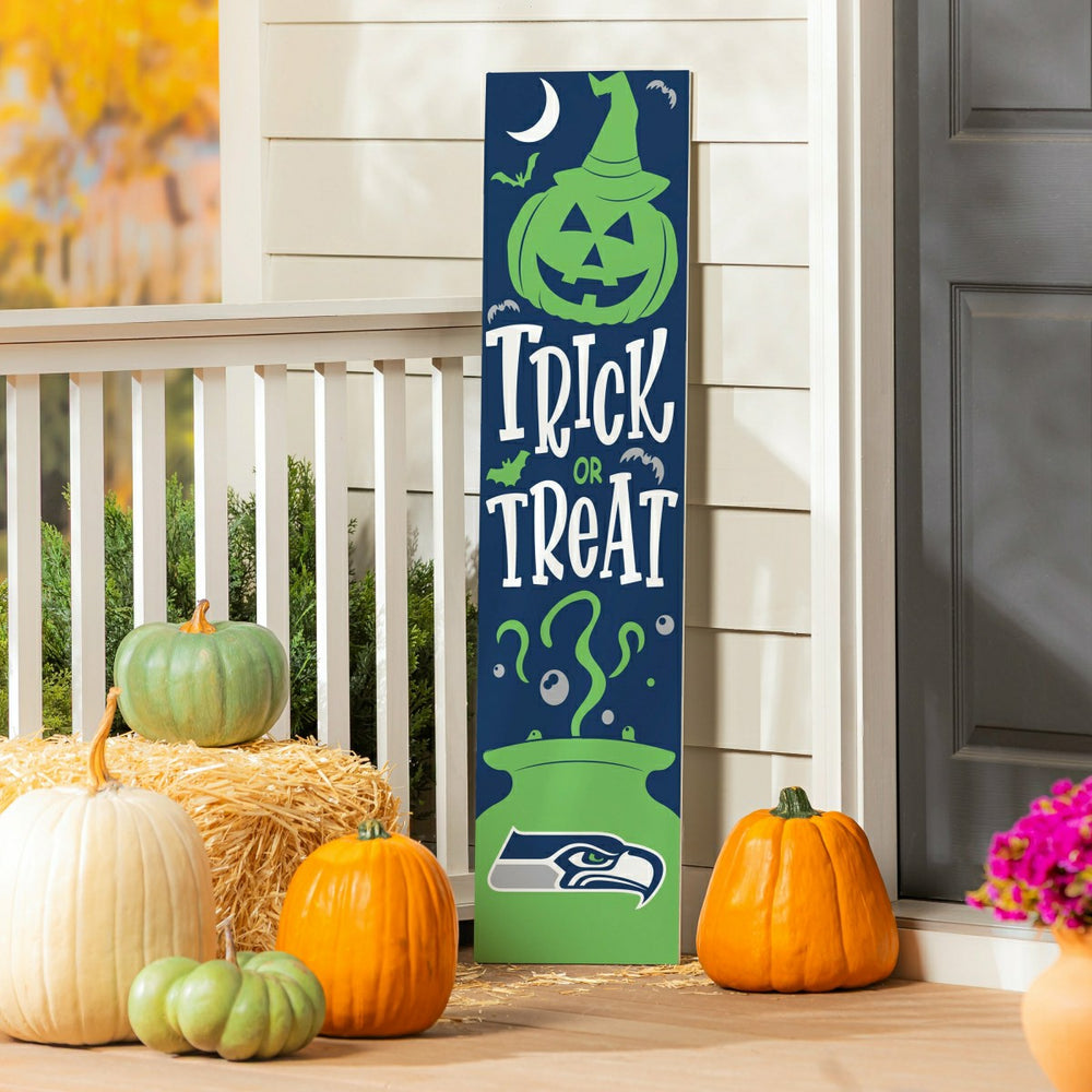 47" Double Sided Leaner, Seattle Seahawks, Halloween