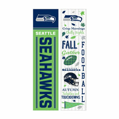 46" Double Sided Leaner, Seattle Seahawks, Fall Seasonal