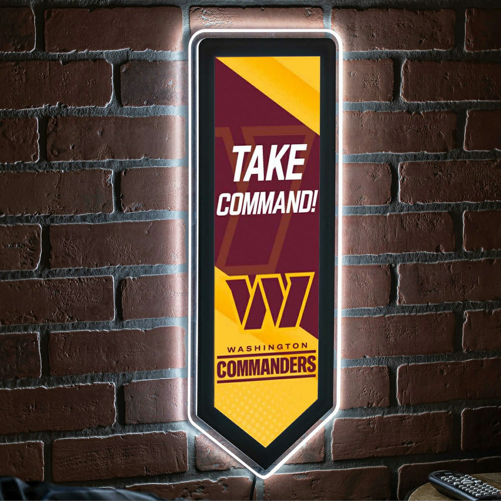 LED Wall Decor, Pennant, Washington Commanders