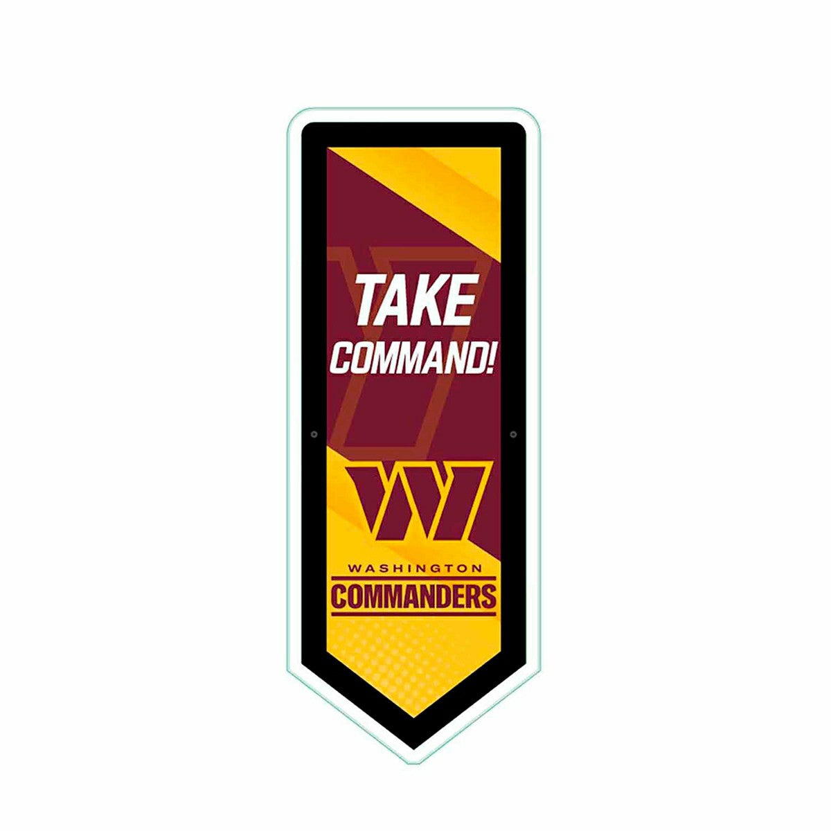 LED Wall Decor, Pennant, Washington Commanders