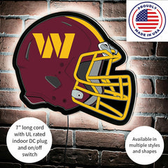 LED Wall Decor, Helmet, Washington Commanders