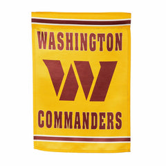 Washington Commanders Embossed Suede Garden Flag