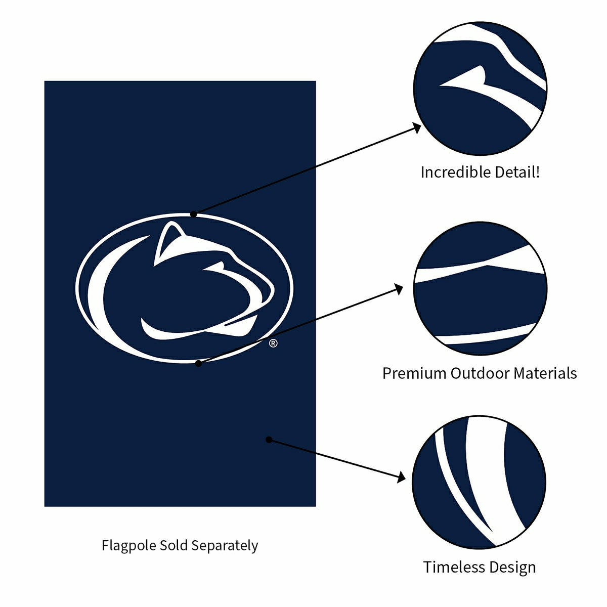 Applique Flag, Reg, Penn State