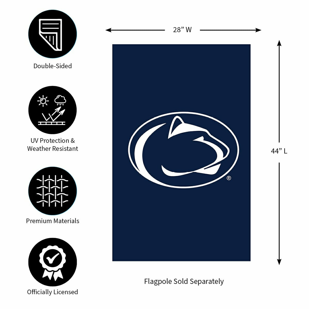 Applique Flag, Reg, Penn State