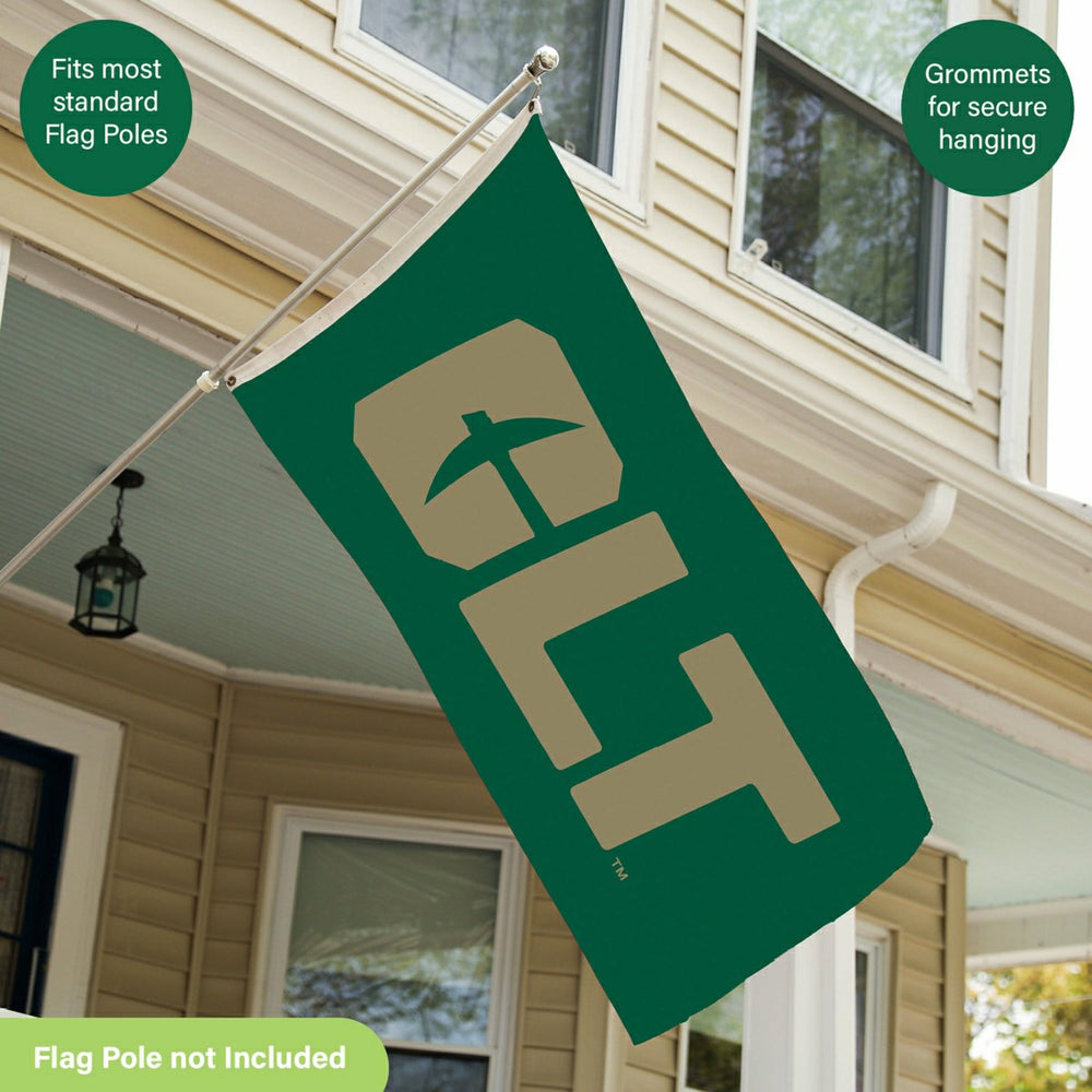 University of North Carolina, Charlotte Single Sided Flag w/ 2 Grommet