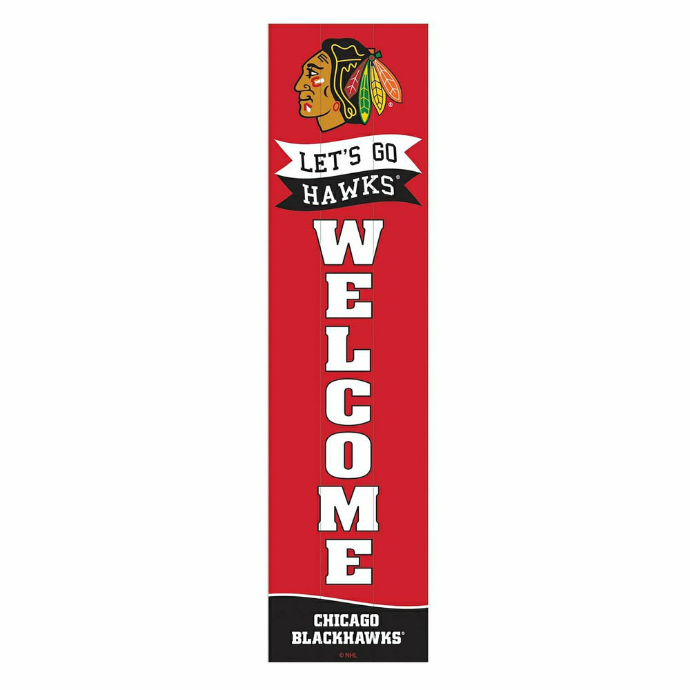 Chicago Blackhawks Large Single Sided Leaner, 46"