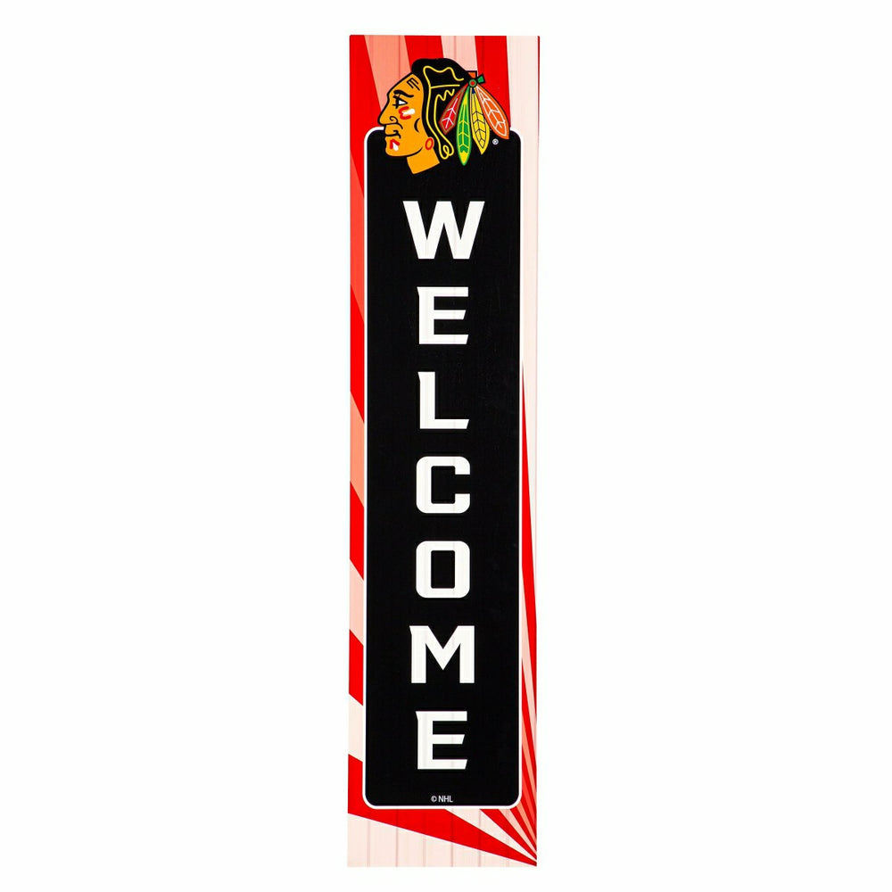 Chicago Blackhawks Summer Seasonal Single Sided Large Leaner, 46"