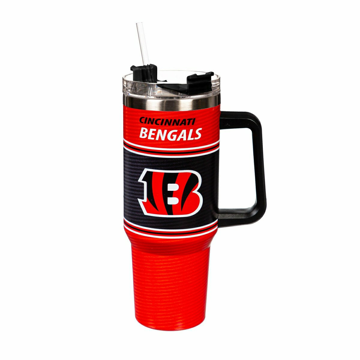 40oz Stainless Steel Canyon Cup w/ Straw, Cincinnati Bengals