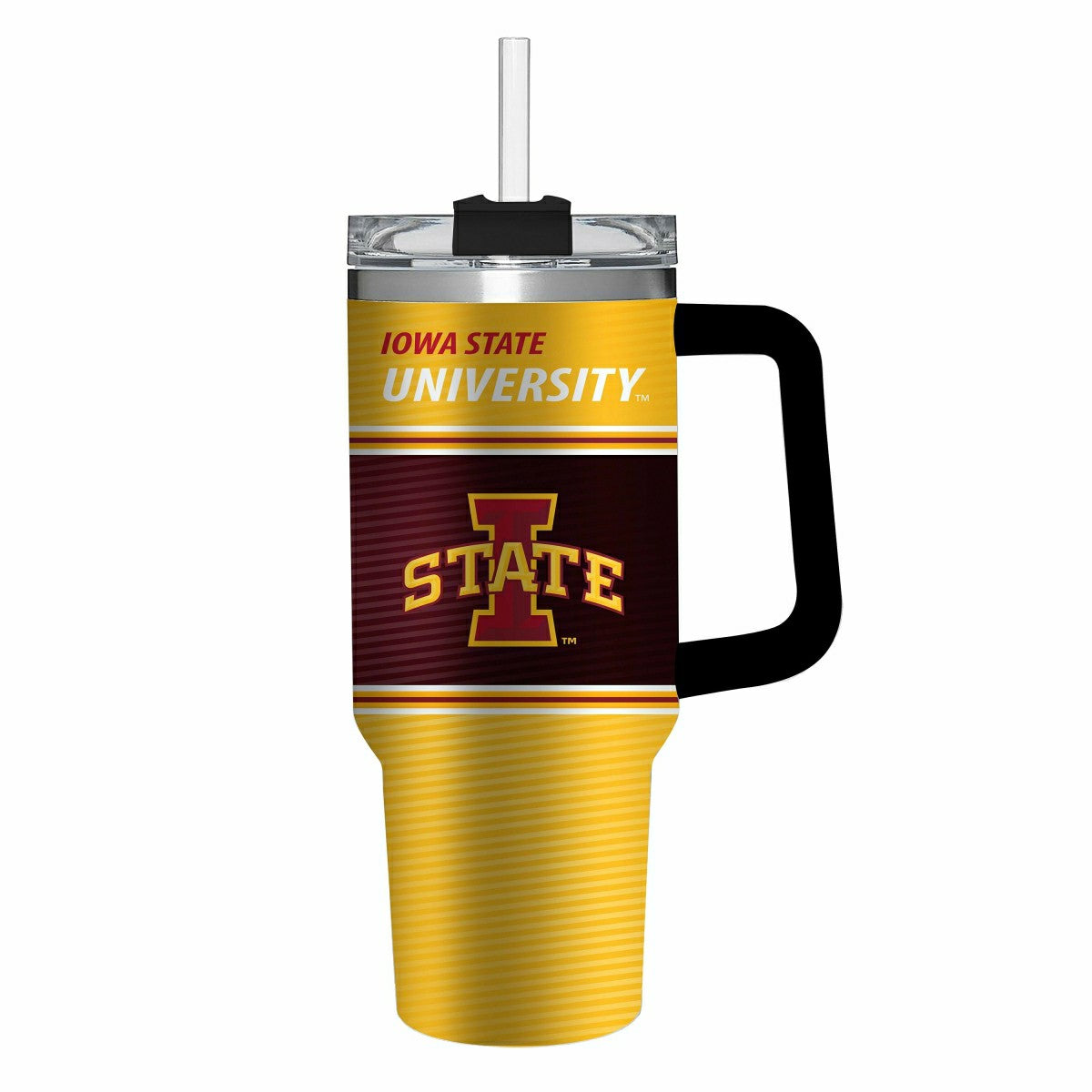 40oz Stainless Steel Canyon Cup w/ Straw, Iowa State University