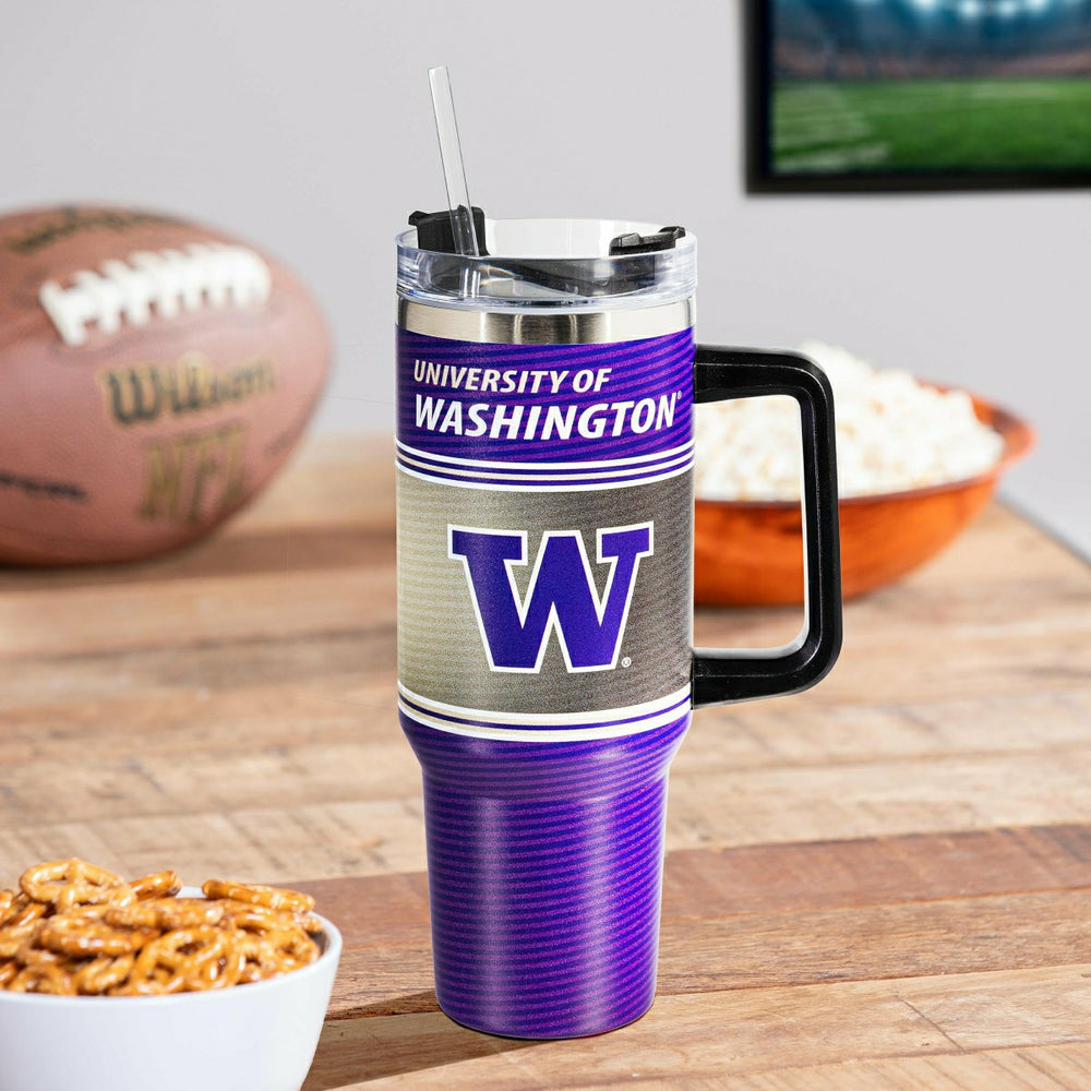 40oz Stainless Steel Canyon Cup w/ Straw, Universitiy of Washington