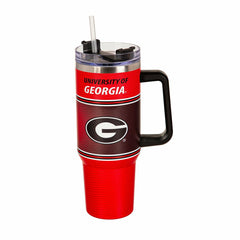 40oz Stainless Steel Canyon Cup w/ Straw, University of Georgia
