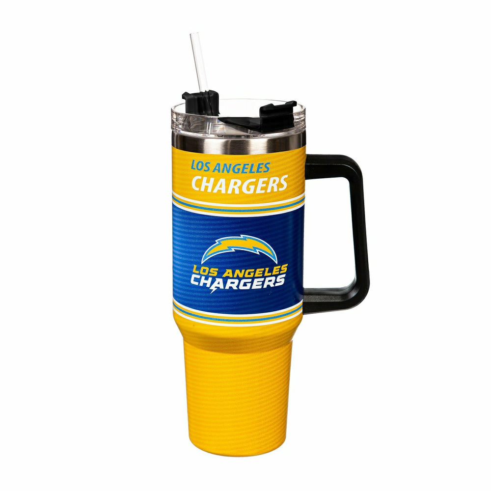 40oz Stainless Steel Canyon Cup w/ Straw, Los Angeles Chargers