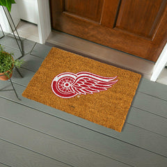 Coir Mat, 16"x28", Detroit Red Wings