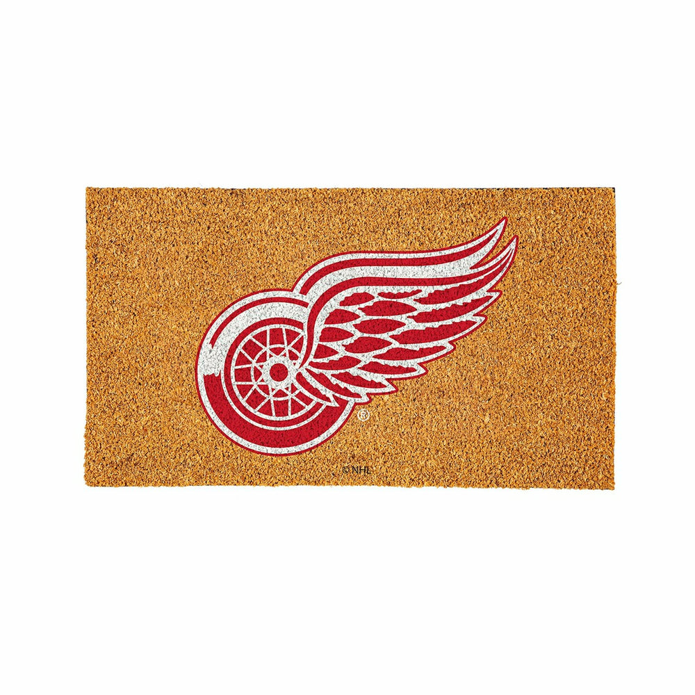 Coir Mat, 16"x28", Detroit Red Wings