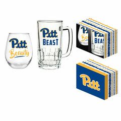University of Pittsburgh, Stemless 17OZ Glass & Tankard 16OZ Gift Set