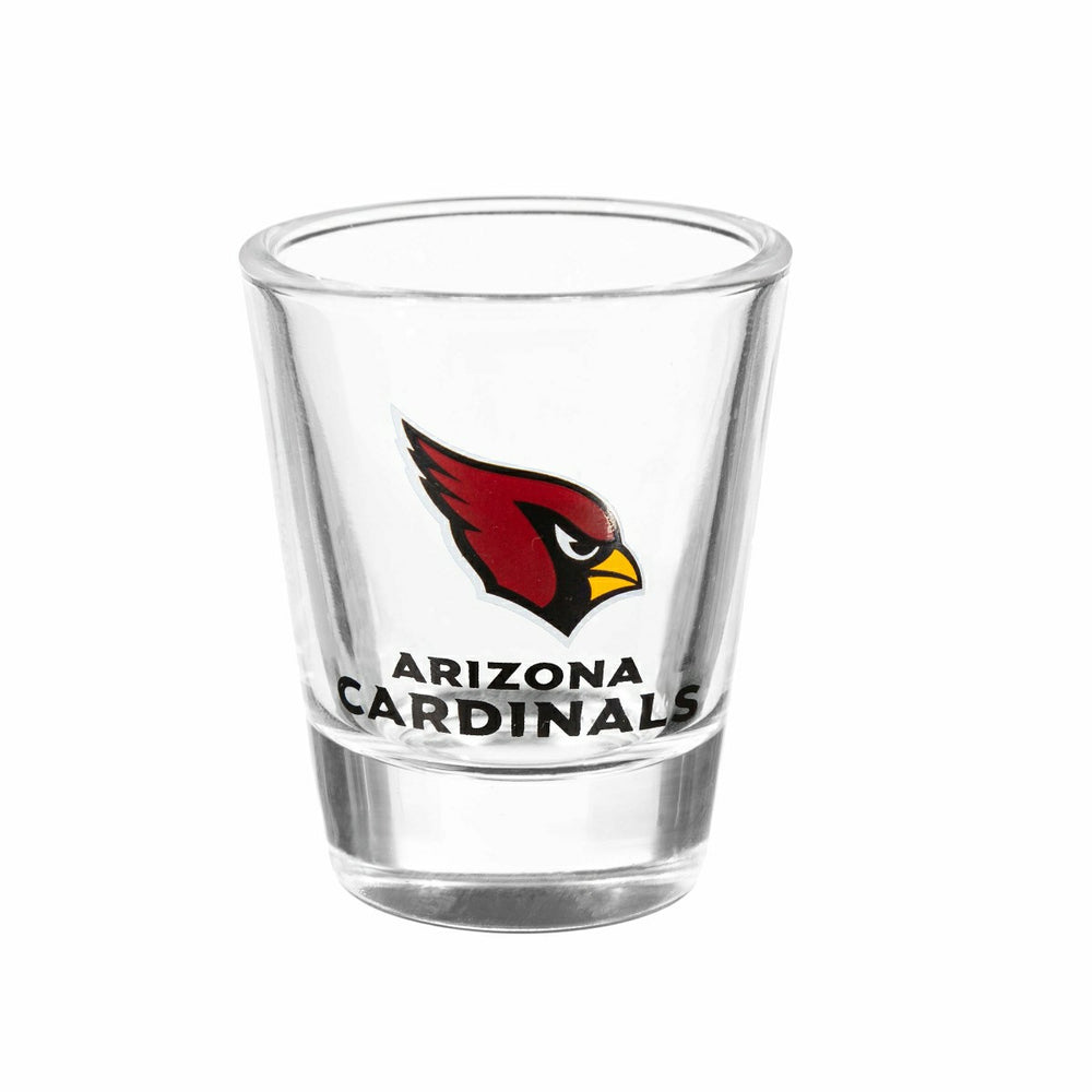 Arizona Cardinals 4-Piece Ceramic and Glass 2oz. Shot Glass Set