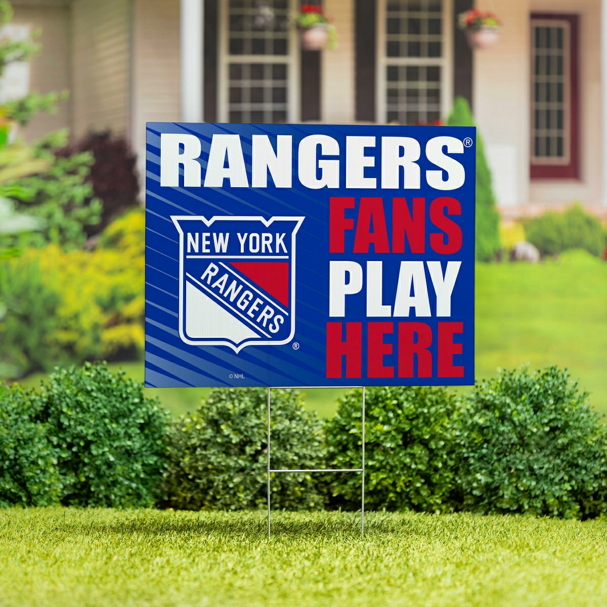 New York Rangers Coroplast Yard Sign "Fans Play Here"