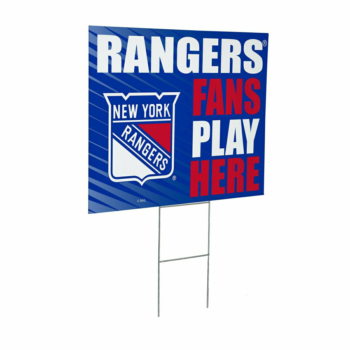 New York Rangers Coroplast Yard Sign "Fans Play Here"