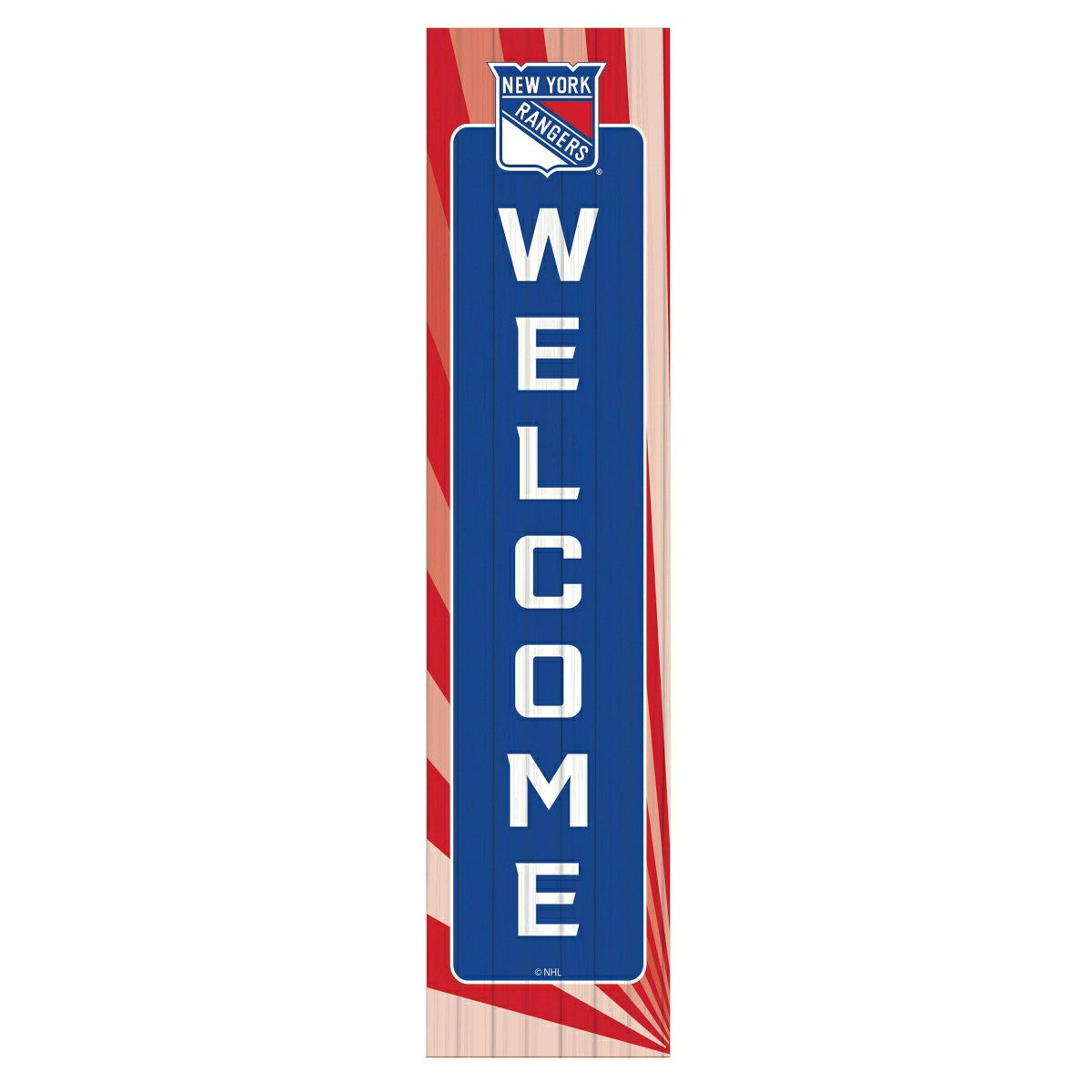 New York Rangers Summer Seasonal Single Sided Large Leaner, 46"