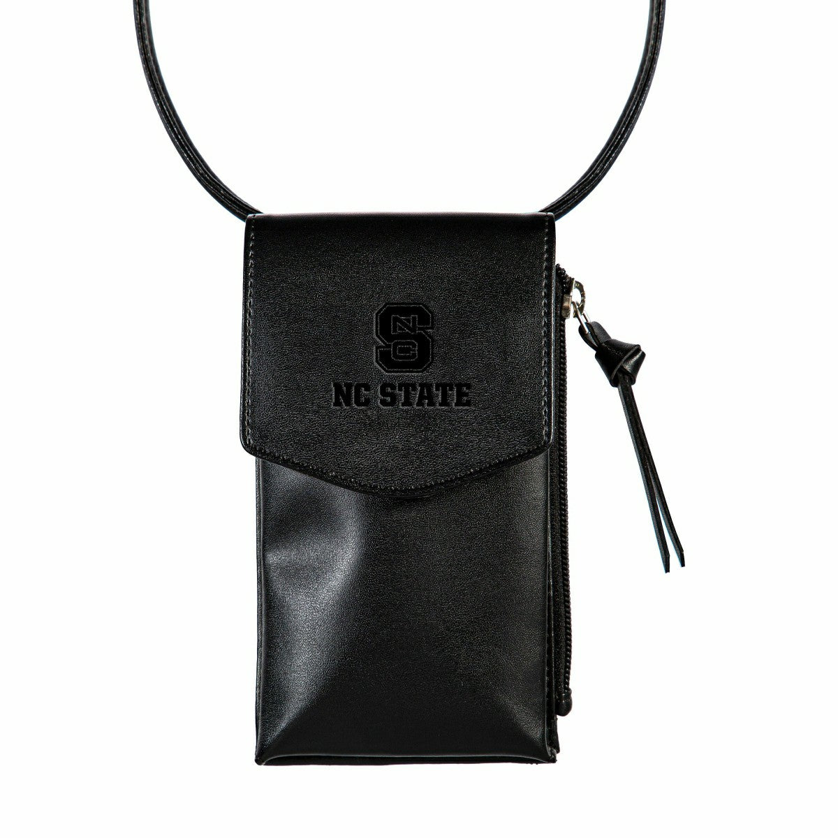 North Carolina State University, Cross Body Wallet, Black