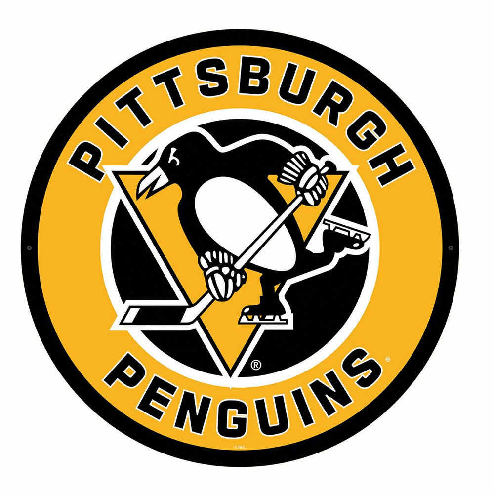 LED Wall Decor, Round, Pittsburgh Penguins