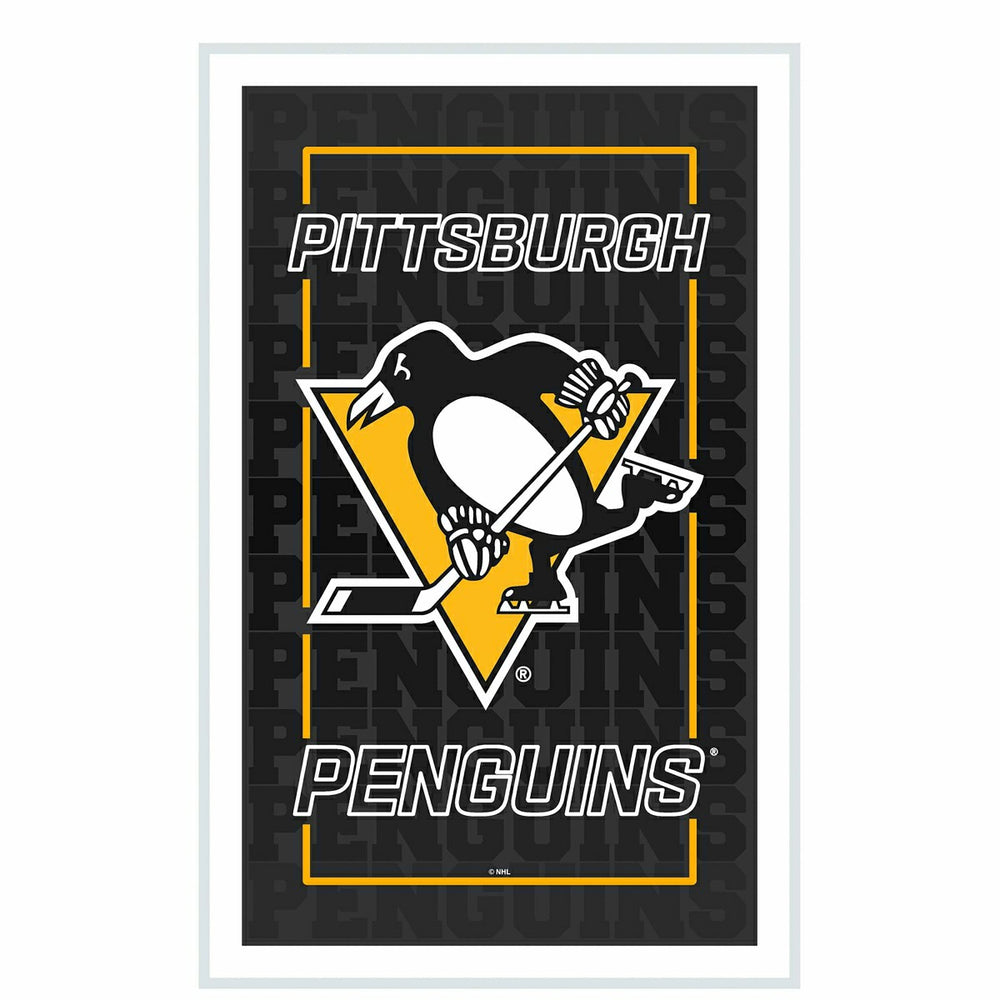 Pittsburgh Penguins Hockey Rectangle Neolite LED Decor