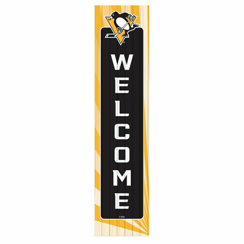 Pittsburgh Penguins Summer Seasonal Single Sided Leaner, 46"