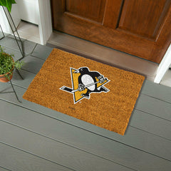 Coir Mat, 16"x28", Pittsburgh Penguins