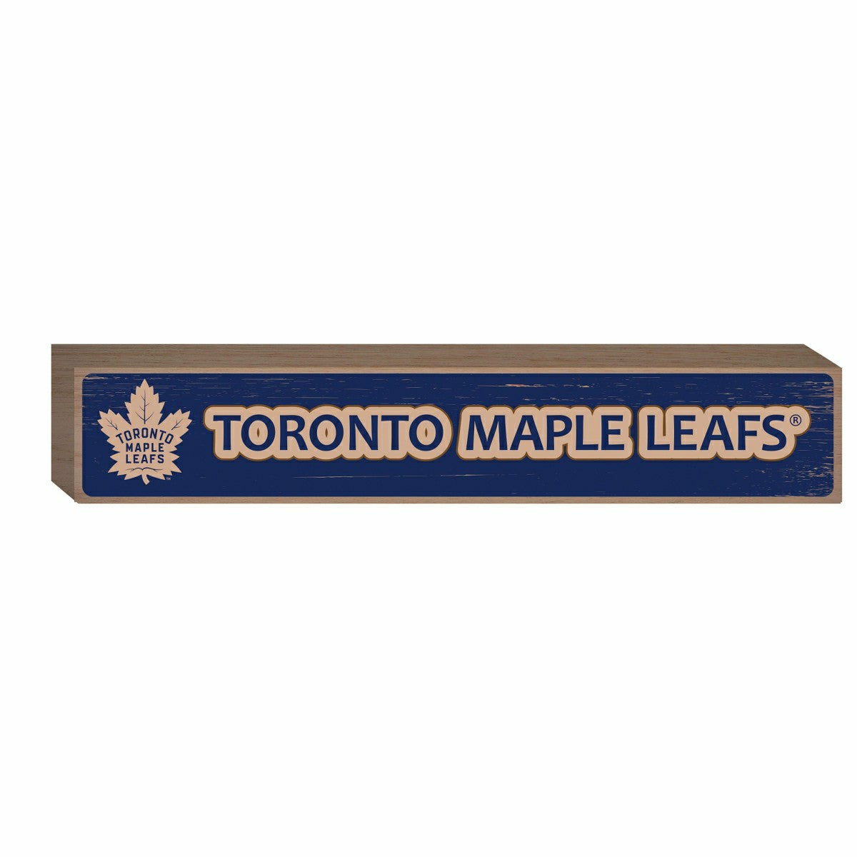 Toronto Maple Leafs Engraved Wood Sign, 3.5" x 18"