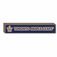 Toronto Maple Leafs Engraved Wood Sign, 3.5" x 18"