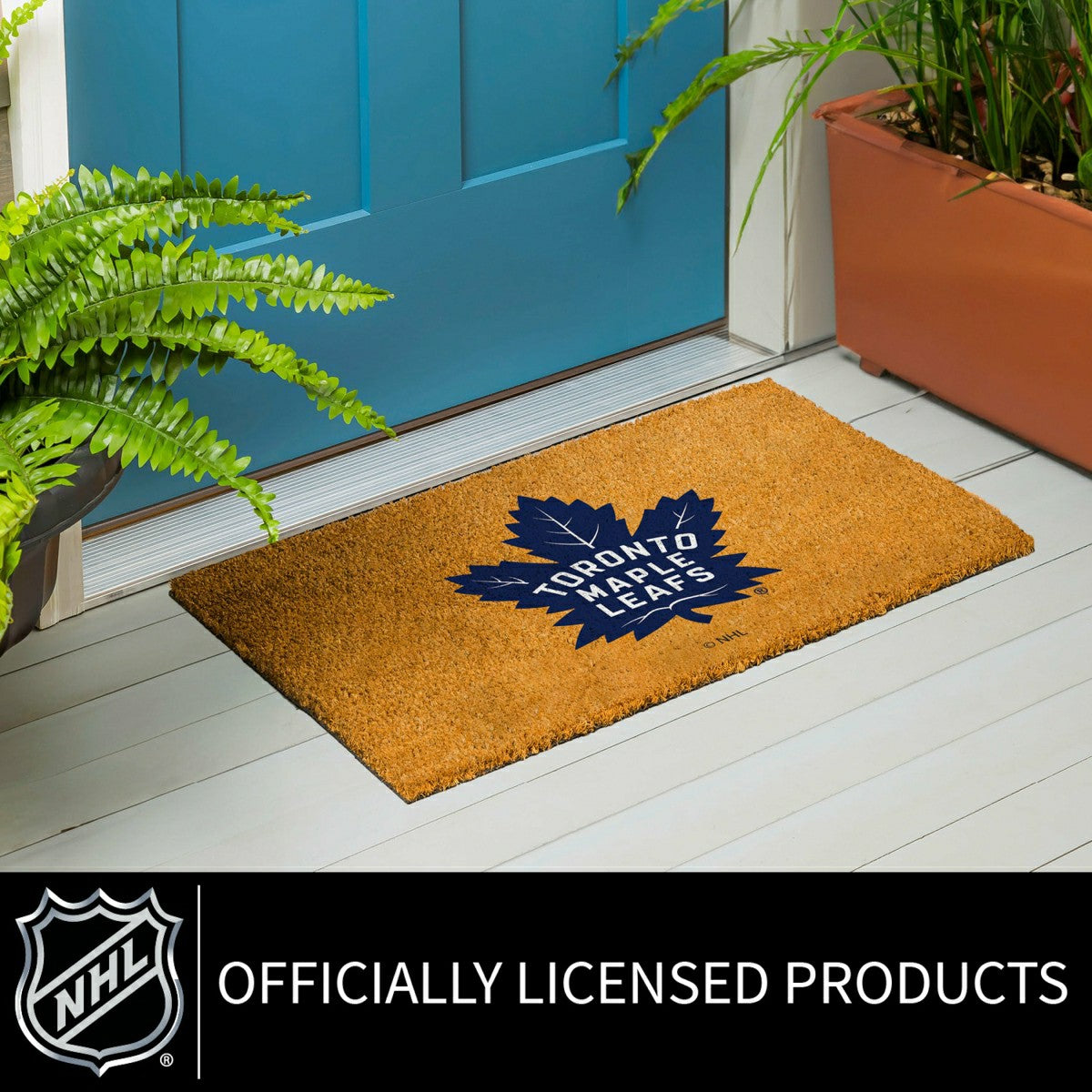 Coir Mat, 16"x28", Toronto Maple Leafs