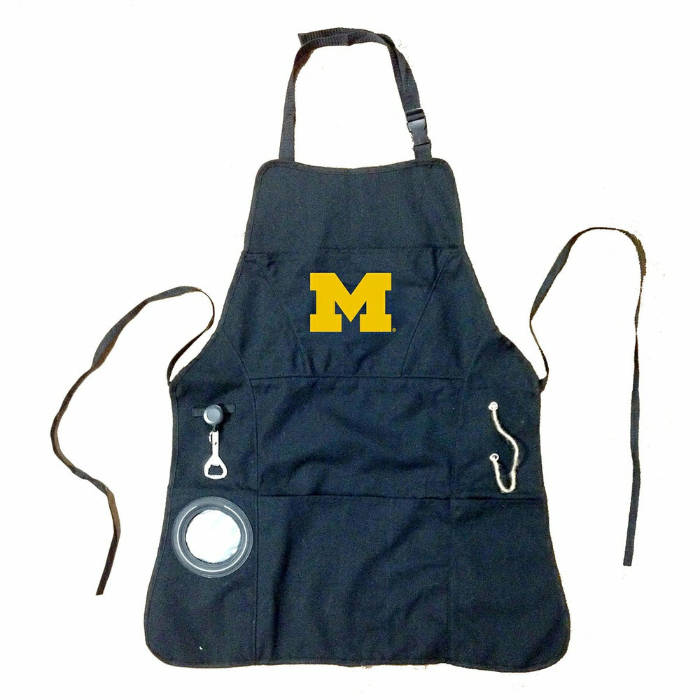 Grill Apron, Black, University Of Michigan