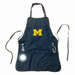 Grill Apron, Black, University Of Michigan