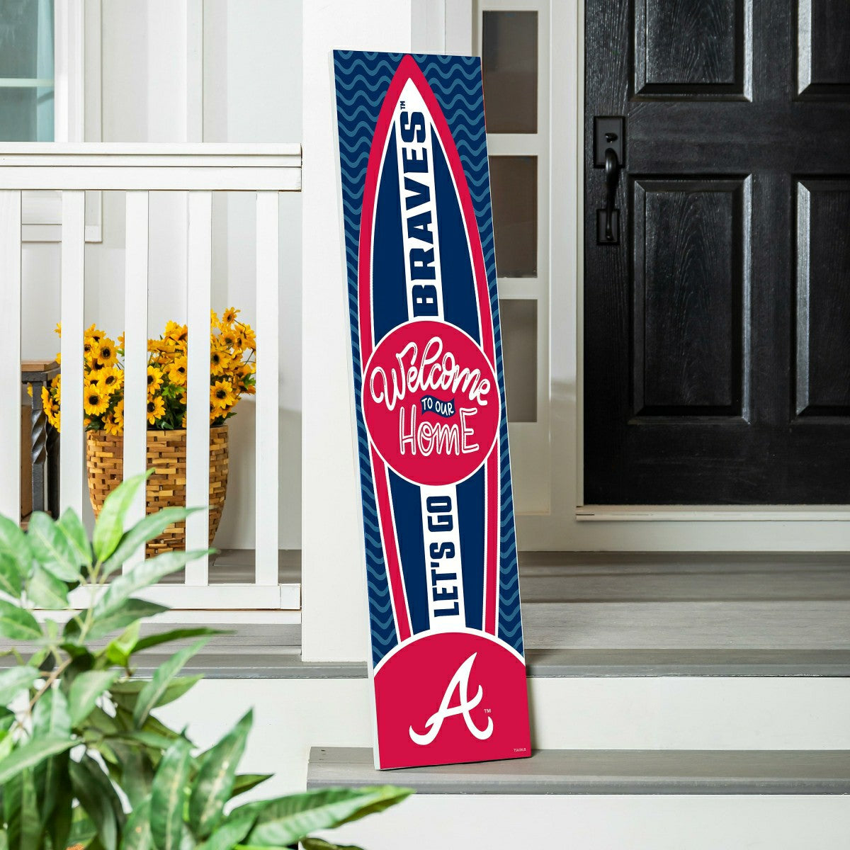 Atlanta Braves Summer Seasonal Surfboard ECM Exclusive 47" Single Side
