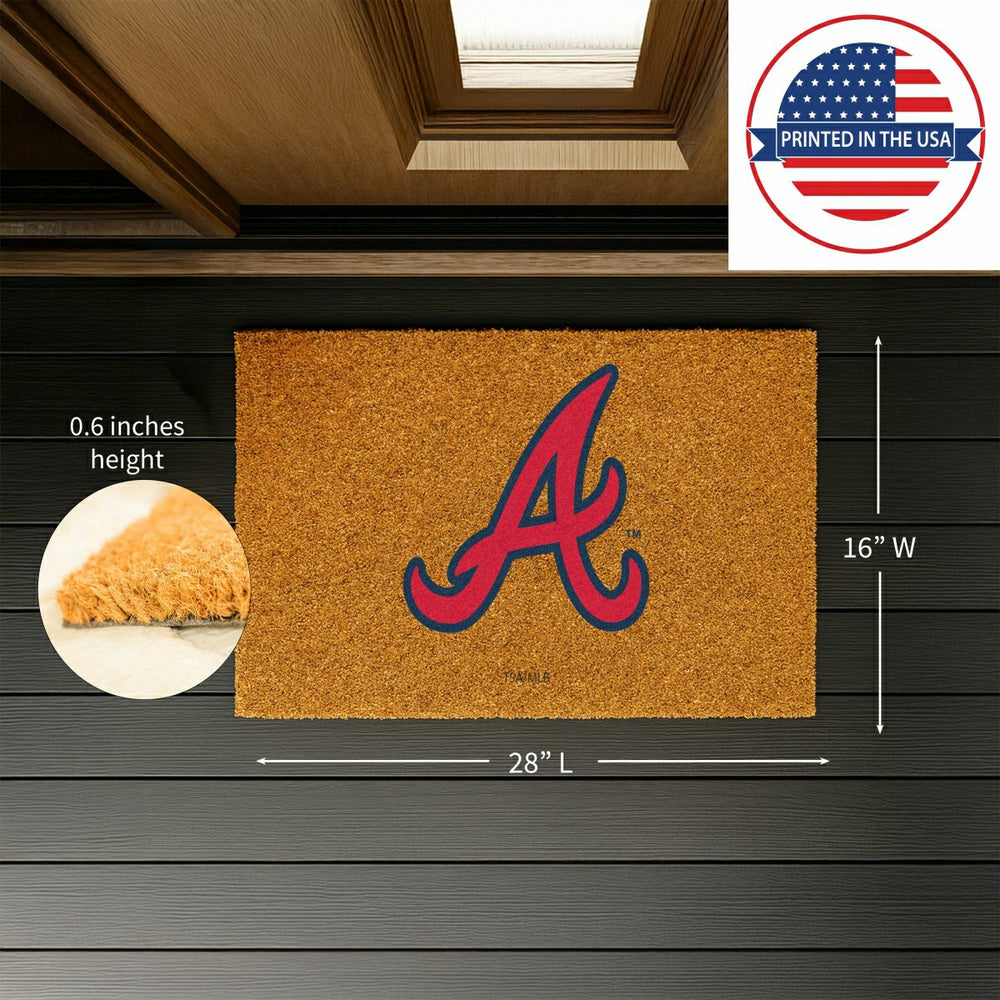 Atlanta Braves Coir Mat 16"x28"