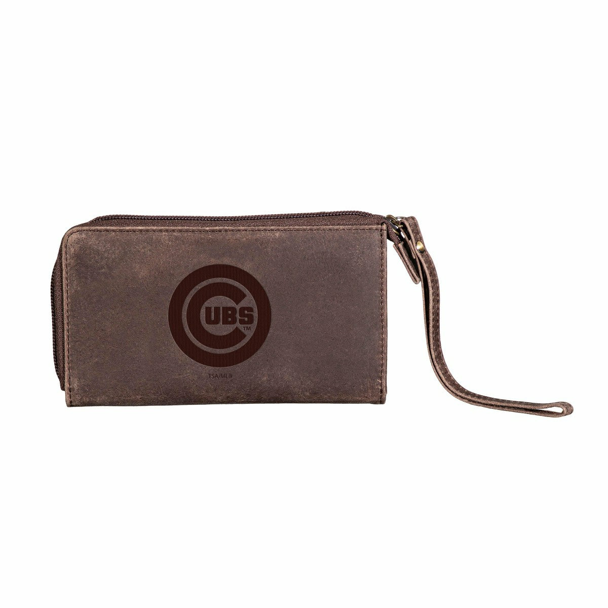Chicago Cubs Wristlet Wallet Brown