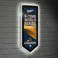 Los Angeles Dodgers LED Wall Decor, Pennant, World Series Champions 20
