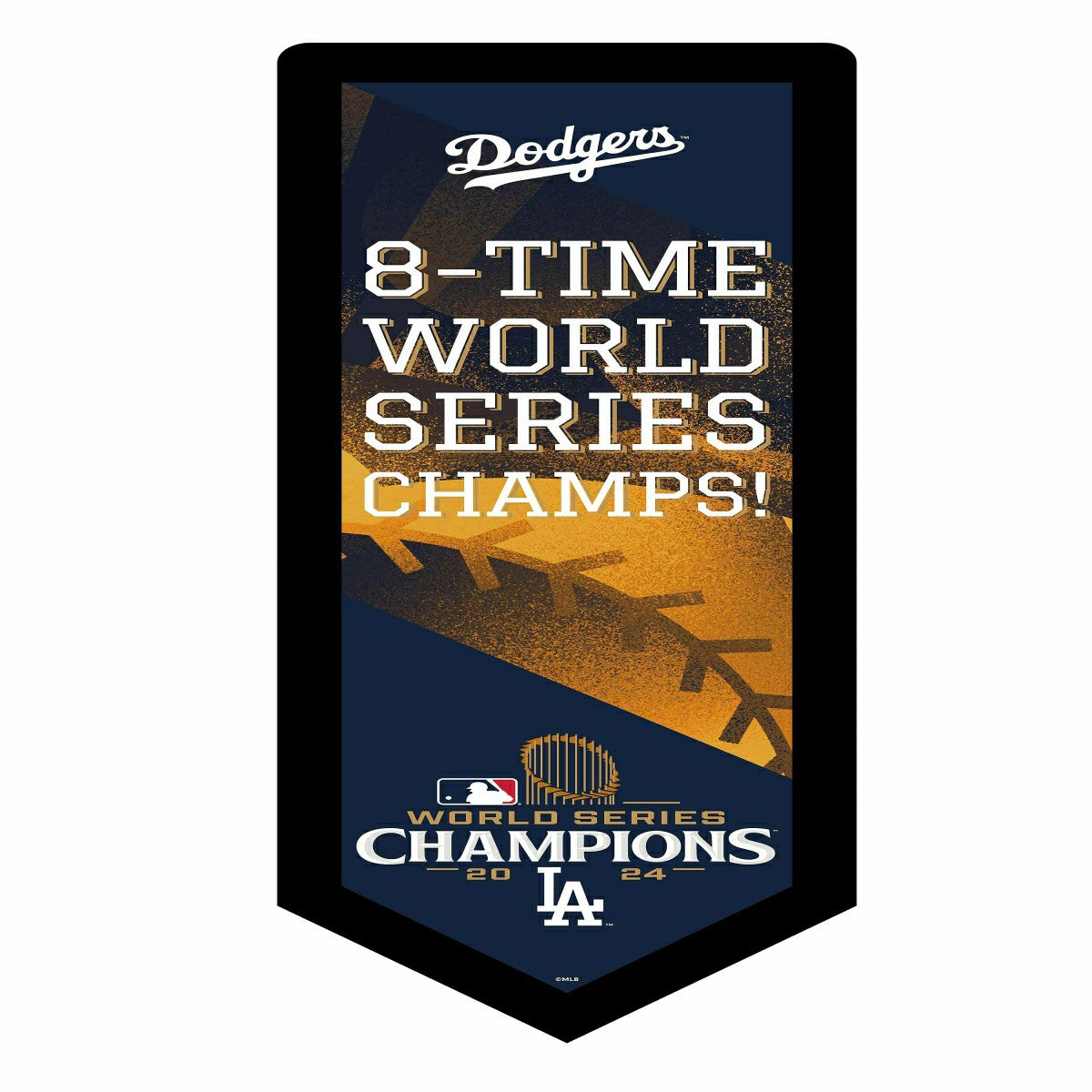 Los Angeles Dodgers LED Wall Decor, Pennant, World Series Champions 20