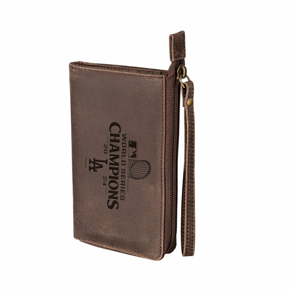 Los Angeles Dodgers Wristlet Wallet, Brown, SC24 Champions