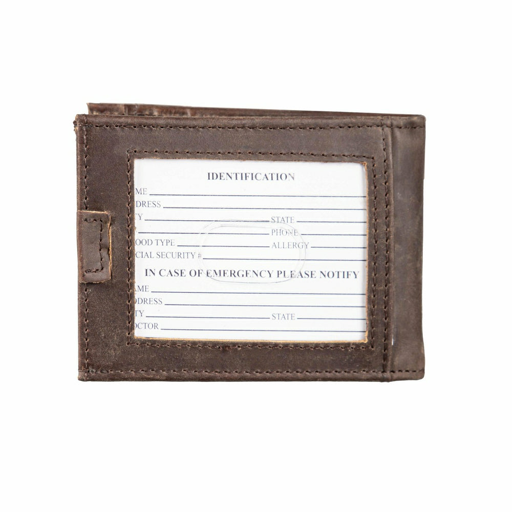 Los Angeles Dodgers Front Pocket Wallet with RFID Blocking, Brown, SC2
