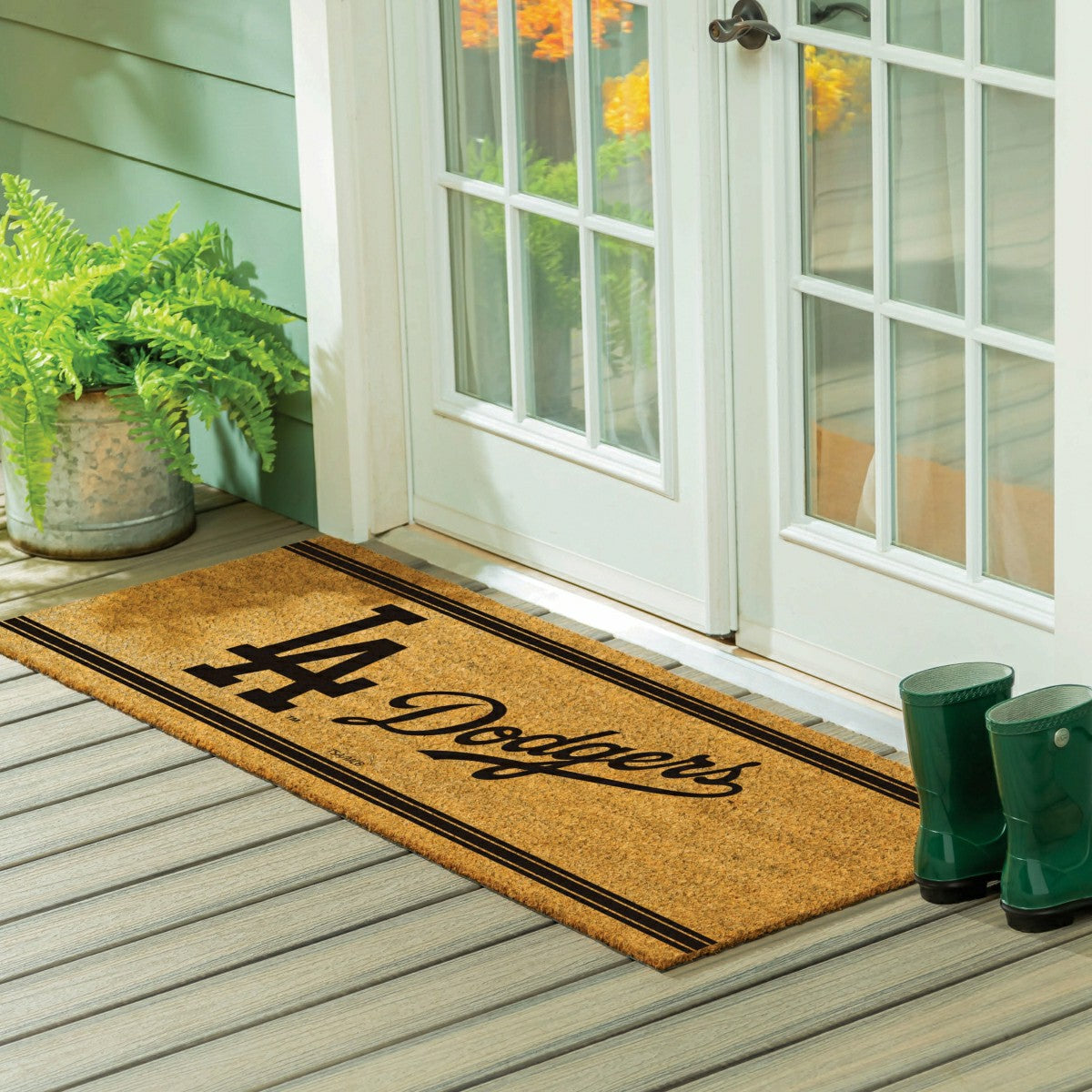 Los Angeles Dodgers Extra Large One Color Coir Mat, 60"x24"