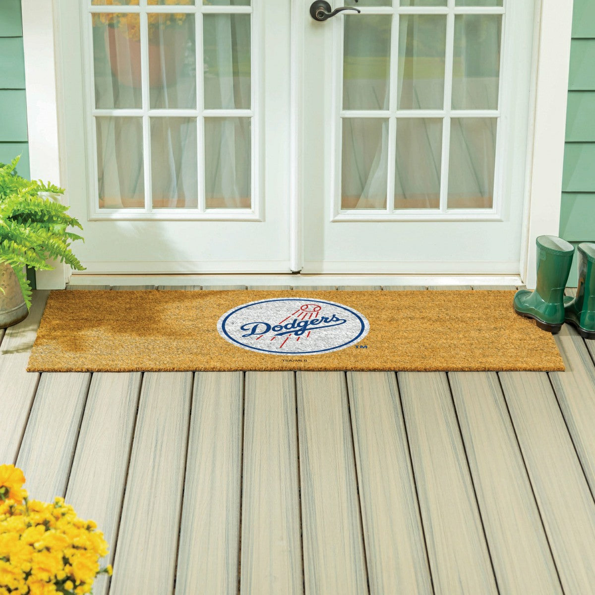Los Angeles Dodgers Extra Large Full Color Coir Mat, 60"x24"