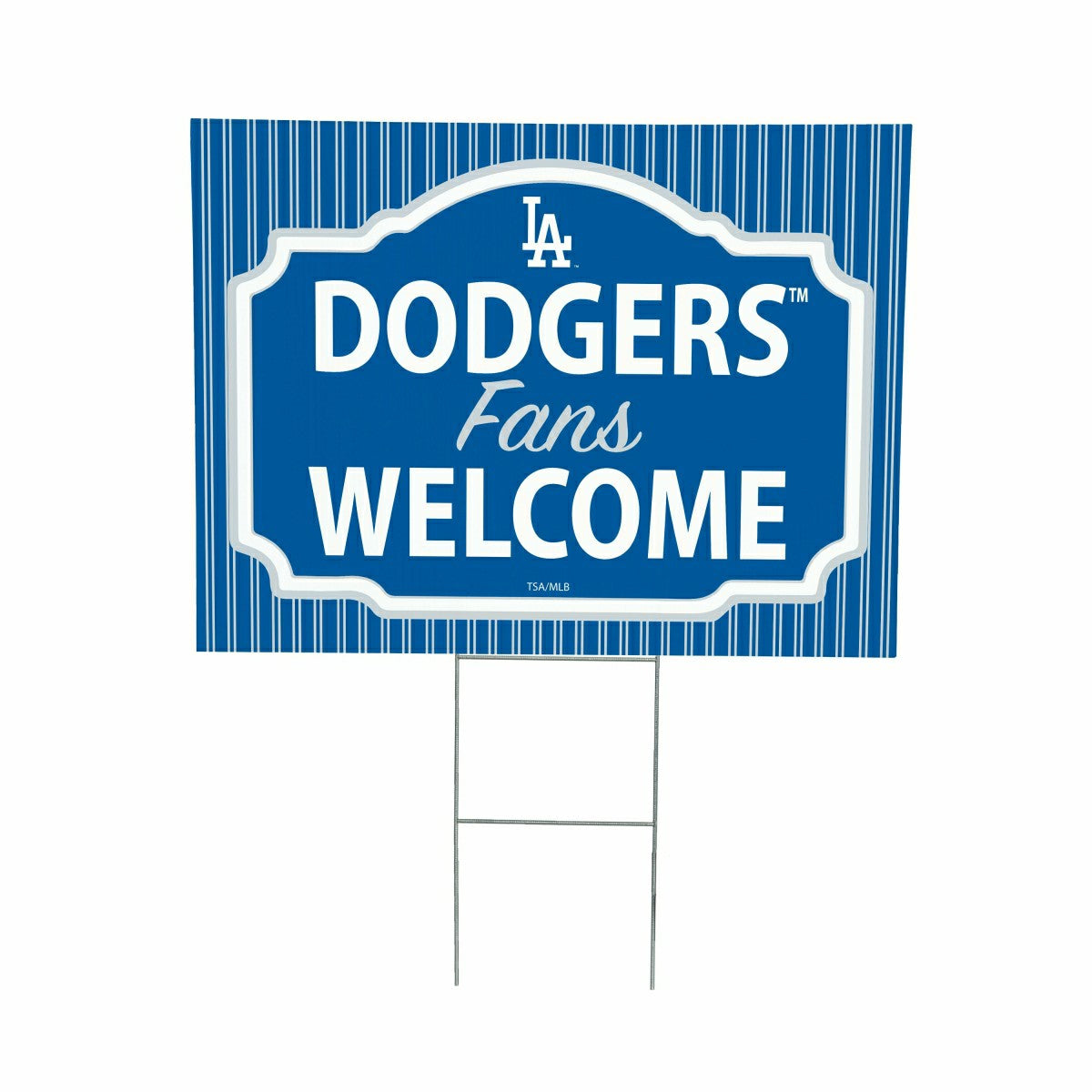 Los Angeles Dodgers Coroplast Yard Sign, "Fans Welcome"