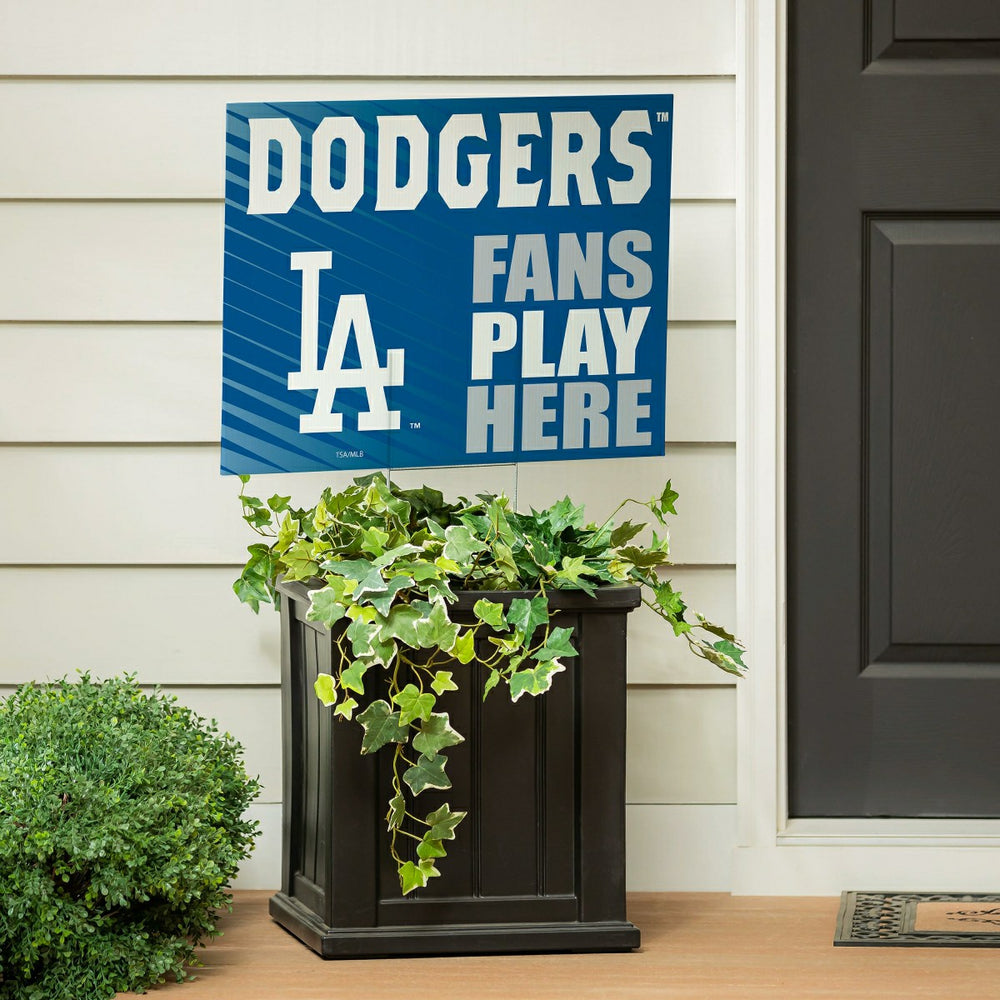 Los Angeles Dodgers Coroplast Yard Sign "Fans Play Here"