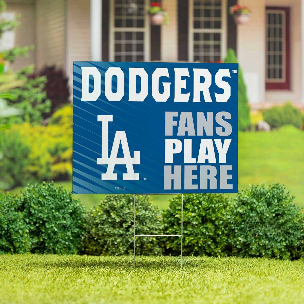 Los Angeles Dodgers Coroplast Yard Sign "Fans Play Here"