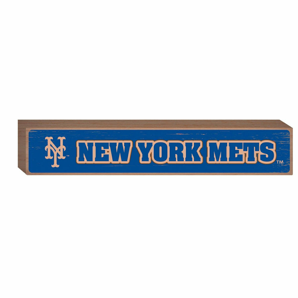 New York Mets Engraved Wood Sign, 3.5" x 18"