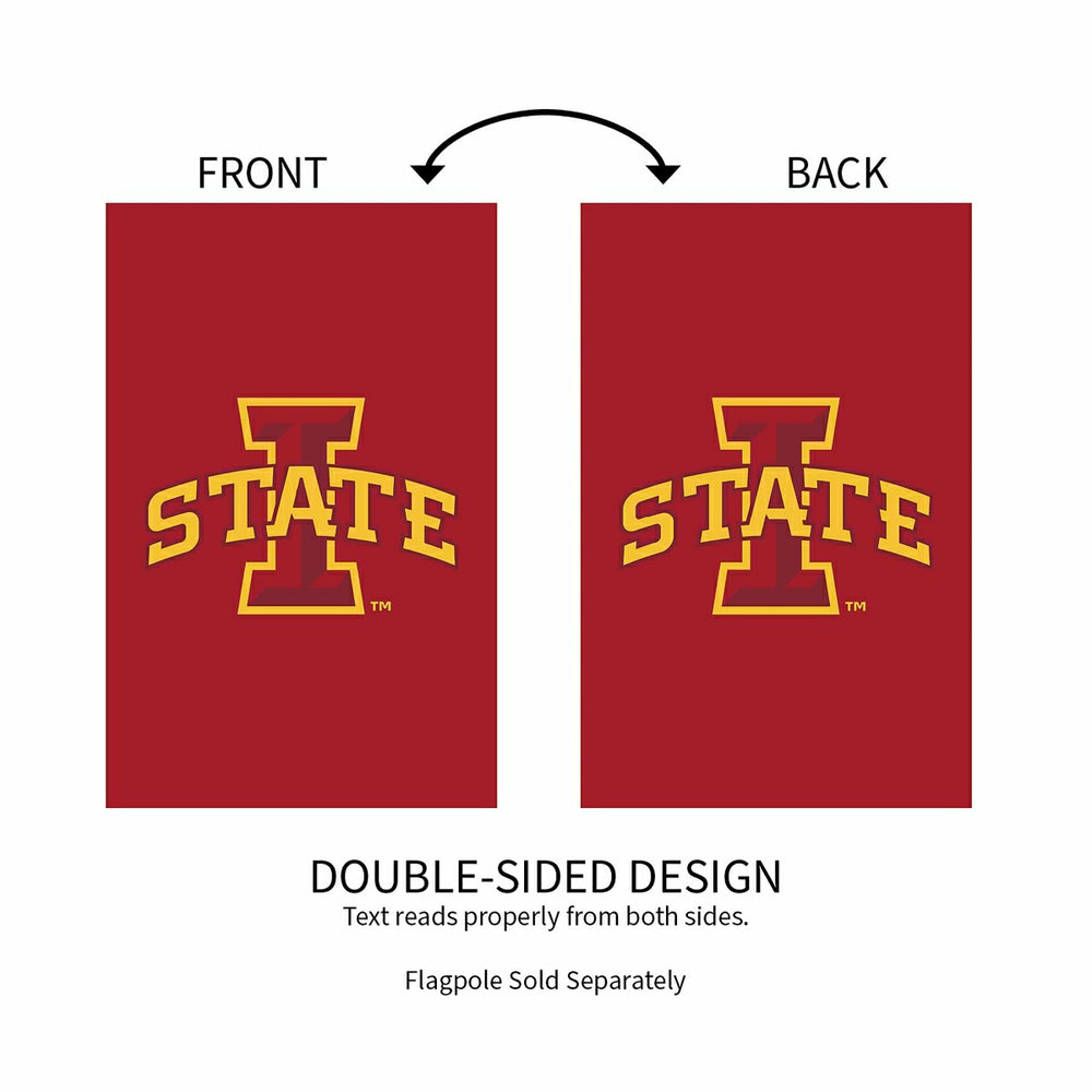 Iowa State University Applique House Flag