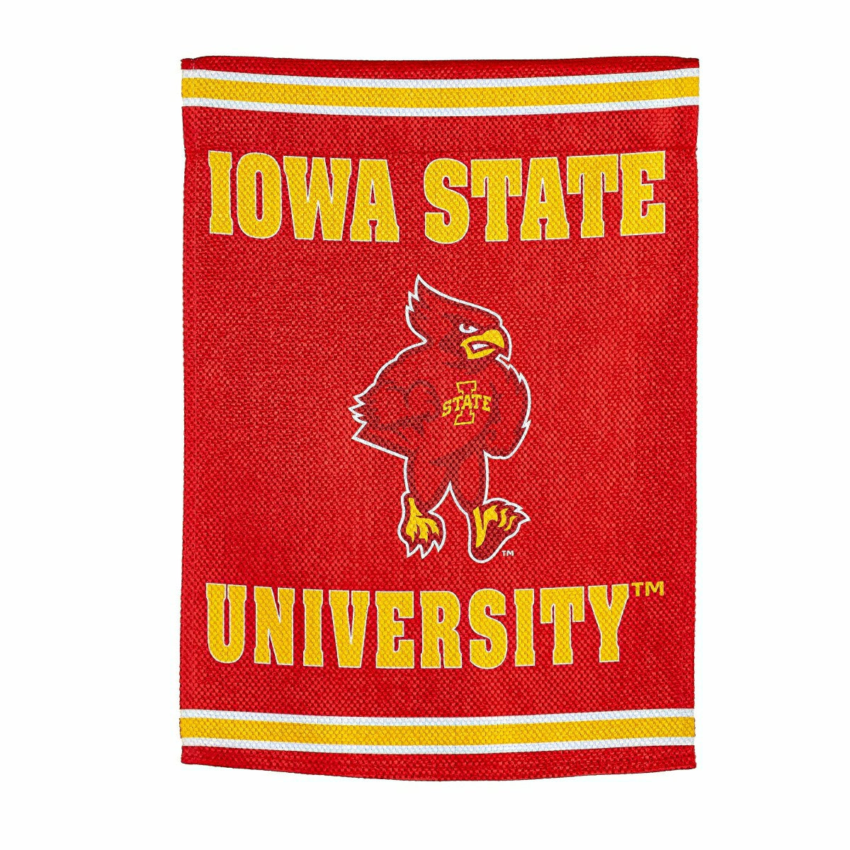 Embossed Suede Flag, GDN Size, Iowa State University